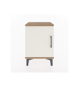 Arges Komodin 2 Raflı Tek Kapaklı 44x30x64 Çam-Aytaşı