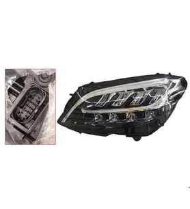 Mercedes W205 Ön Far Led Sol (6 Pin) 2019 Sonrası Uyumlu