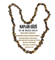 SERTİFİKALI KAPLAN GÖZÜ 80 CM NATURAL KESİM DOĞAL TAŞ KOLYE