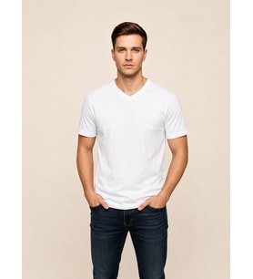 VİGOSS BATTAL V YAKA ERKEK T-SHIRT B3125-03370
