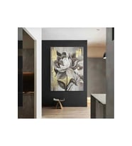 Kanvas Tablo Yağlı Boya Görünümlü Modern Çiçek Tablo 35 X 50