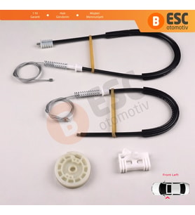 Peugeot 306 1992-2003 4/5 Kapı Hatchback Sedan SW 9221C2 İçin Elektrikli Ön Sol Cam Kriko Tamir Seti