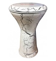 AYDIN MÜZİK Beyaz Desenli Darbuka+Kılıf