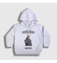 Presmono Unisex Çocuk Beyaz SHHHH Jose Mourinho Kapüşonlu Sweatshirt 429677tt (Beyaz)