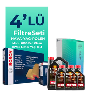 Bosch Peugeot Expert 2.0 Dizel Filtre Bakım Seti Motul Motor Yağlı (2017-2024) 4 Lü