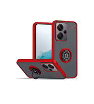 Xiaomi Redmi Note 13 Pro Plus Kılıf Montreal Yüzüklü Silikon Kapak - Kırmızı
