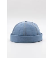 Urban Açık Mavi Docker Şapka - Sipersiz Denim %100 Pamuk Kep
