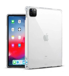 ALLY iPad Pro 11-inch (2021)-(2020)-(2018) Kalem Yerli Şeffaf Silikon Kılıf-(5775 - GLST4105-442