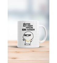 Hikayene Alev Hayatına Renk Katarım Kupa Bardak