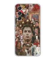 Samsung Galaxy A04S Uyumlu Cristiano Ronaldo Tasarımlı Şeffaf Telefon Kılıfı