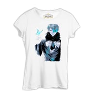 Anime Boy Character Beyaz Kadın Tshirt