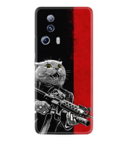Xiaomi Mi 13 Lite Kılıf Silikon Desen Özel Seri Çılgın Kedi 1674