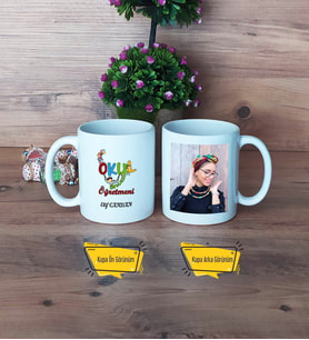 Okul Öncesi Öğretmeni Kupa Bardak Beyaz Fotoğraflı Öğretmenler Günü Hediyesi