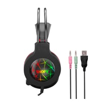 Northcity SNOPY SN-GX7 CRAZY Kablolu 3.5mm Jac USB Rainbow Aydınlatma Gaming Mikrofonlu Kulaklık (Siyah)(1923)