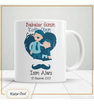 Babalar Günü Hediyesi – Kişiye Özel Kupa Bardak-baba66