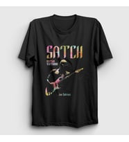Presmono Unisex Siyah Satch Gitarist Hediye Joe Satriani T-Shirt 551250tt