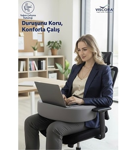 Ergonomik Okuma Çalışma Minderi – Space Memory Foam – Bel & Boyun Destekli