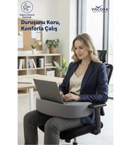 Ergonomik Okuma Çalışma Minderi – Space Memory Foam – Bel & Boyun Destekli