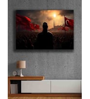 Koç stüdyo Modern tasarım kanvas tablo 50x70 (Çok Renkli)