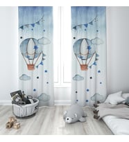 Çocuk Odası Dijital Baskılı 135x260cm Tek Kanat Fon Perde Model 00016