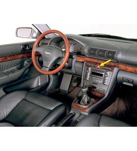 Audi A4 1998-1999-2000 Dörtlü Flaşör Kırmızı Üçgen Düğmesi 8D0941509H
