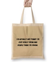 Sarcasm Funny Comment Quotes Gift - Sarcastic Women And Men Humorous Saying Bez Çanta Uzun Saplı
