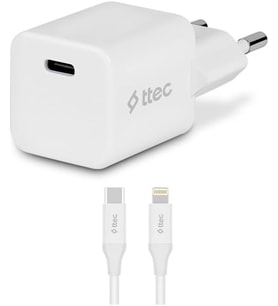 20W PD Seyahat Hızlı Şarj Aleti + USB-C - Lightning 150cm Kablo Beyaz 2SCP01L
