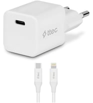 20W PD Seyahat Hızlı Şarj Aleti + USB-C - Lightning 150cm Kablo Beyaz 2SCP01L