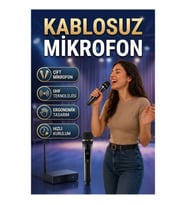 Çift Mikrofonlu Profesyonel Kablosuz UHF Mikrofon Seti – Ergonomik Tasarım ve Hızlı Kurulum