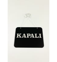 Mağaza Açık Kapalı Tabelası Pleksi - 20*15 Cm - Aynalı Gümüş Pleksi (Siyah)