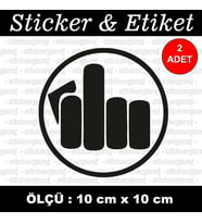 terbiyesiz etiket sticker - 2 adet çıkartma araba motosiklet kask atv tablet pc buzdolabı otomobil bilgisayar uyumlu