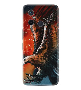 Xiaomi Redmi 12C Kılıf Silikon Desen Özel Seri Kartal Uçarken 1718