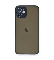 Apple İphone 12 Mini Kılıf Montreal Silikon Kapak - Lacivert