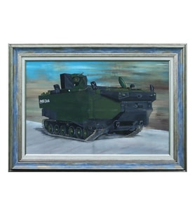 e38 EL İŞÇİLİĞİ KUMAŞ BOYAMA TABLO ZAHA  70x50 cm - 5989 (Karışık)