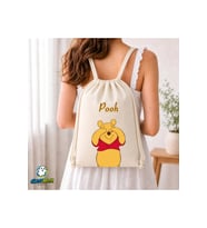 Winnie The Pooh Büzgülü Keten Çanta C360
