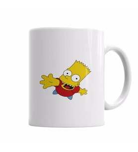 Bart Simpsons Kupa Bardak Porselen