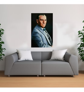 Başöğretmen Atatürk Kanvas Tablo