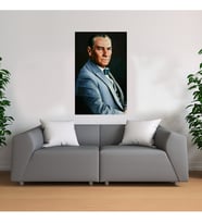Başöğretmen Atatürk Kanvas Tablo