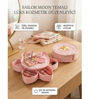 Sailor Moon Temalı Lüks Kozmetik Düzenleyici ve Takı Kutusu