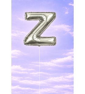 1 MT Silver Harf Balon Helyumsuz Paketli Kargo Gönderimi