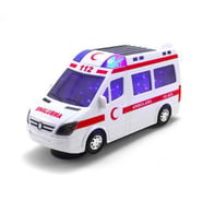 Oyuncak Ambulans Işıklı Sesli (Beyaz)
