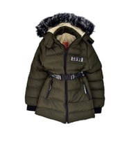 Kız Çocuk Kapüşonlu Kaban BGL-ST03449 (Haki)