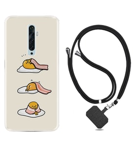 Oppo Reno 2Z 4 Lite 4 Pro 5 6 7 A31 Kılıf Boyun Askılı Silikon Sweety Egg 1322