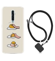 Oppo Reno 2Z 4 Lite 4 Pro 5 6 7 A31 Kılıf Boyun Askılı Silikon Sweety Egg 1322