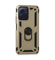 Xiaomi Redmi Note 12 4g Kılıf Sofya Yüzüklü Silikon Kapak - Gold