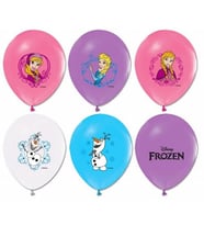 Balon 10 lu  4+1 Frozen Baskılı Pastel Renk-