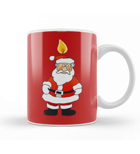 Santa Claus Kupa Bardak Porselen