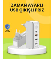 Hızlı Şarj Destekli Zaman Ayarlı Usb Şarj Adaptörü