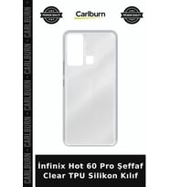 İnfinix Hot 60 Pro Şeffaf Clear TPU Silikon Kılıf Telefon Kabı Koruyucu Kap Cihaz Koruma