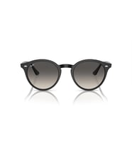 Ray-Ban Güneş Gözlüğü - Yuvarlak Siyah Kemik Çerçeve Gri Cam Degrade %100 UV Koruma 0RB2180
